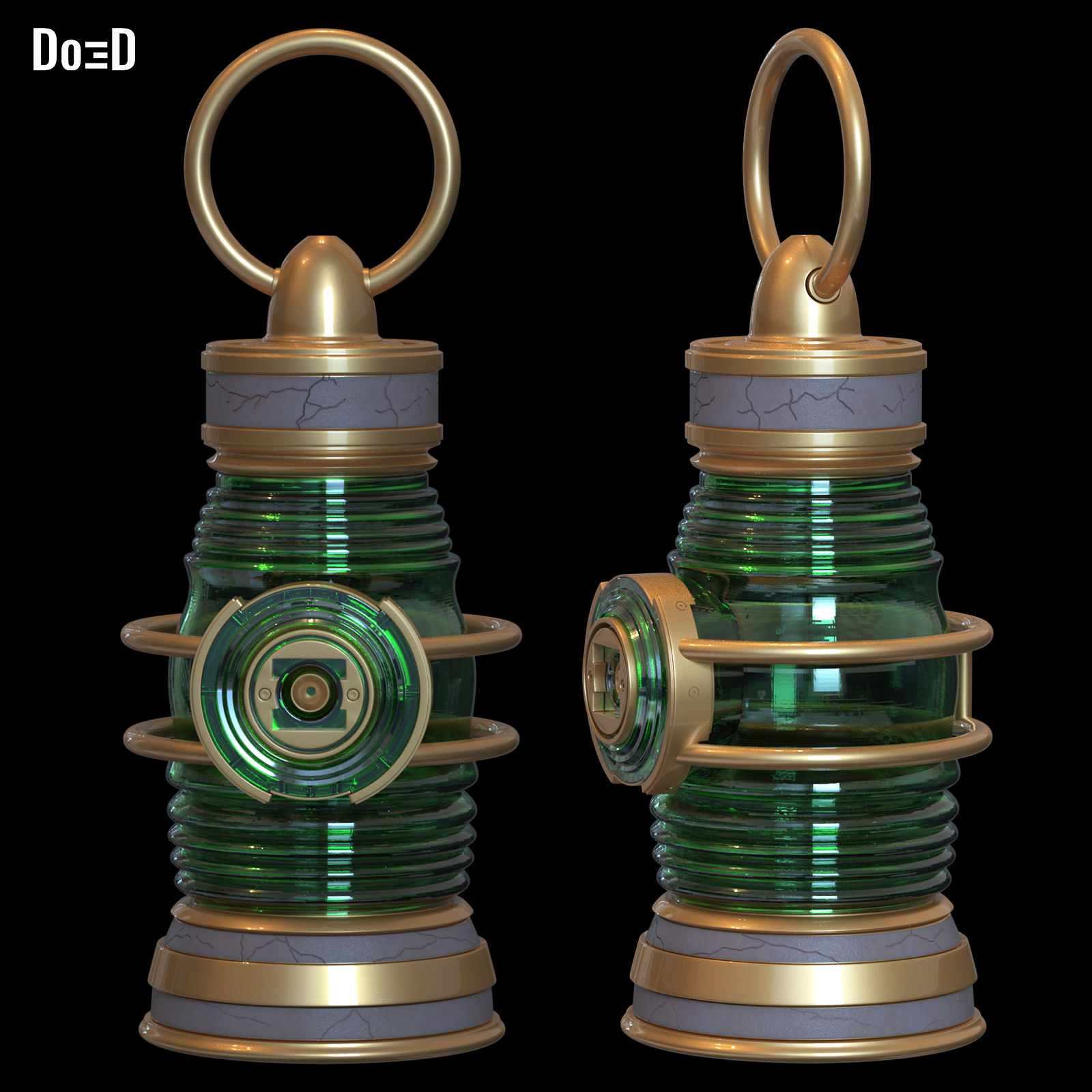 Green Lantern Willpower Power Battery 3D Printable Model STL #GLP341