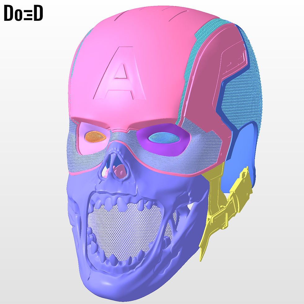 Thumbnail: Zombie Captain America Helmet | 3D Printable Model STL #ZCT741