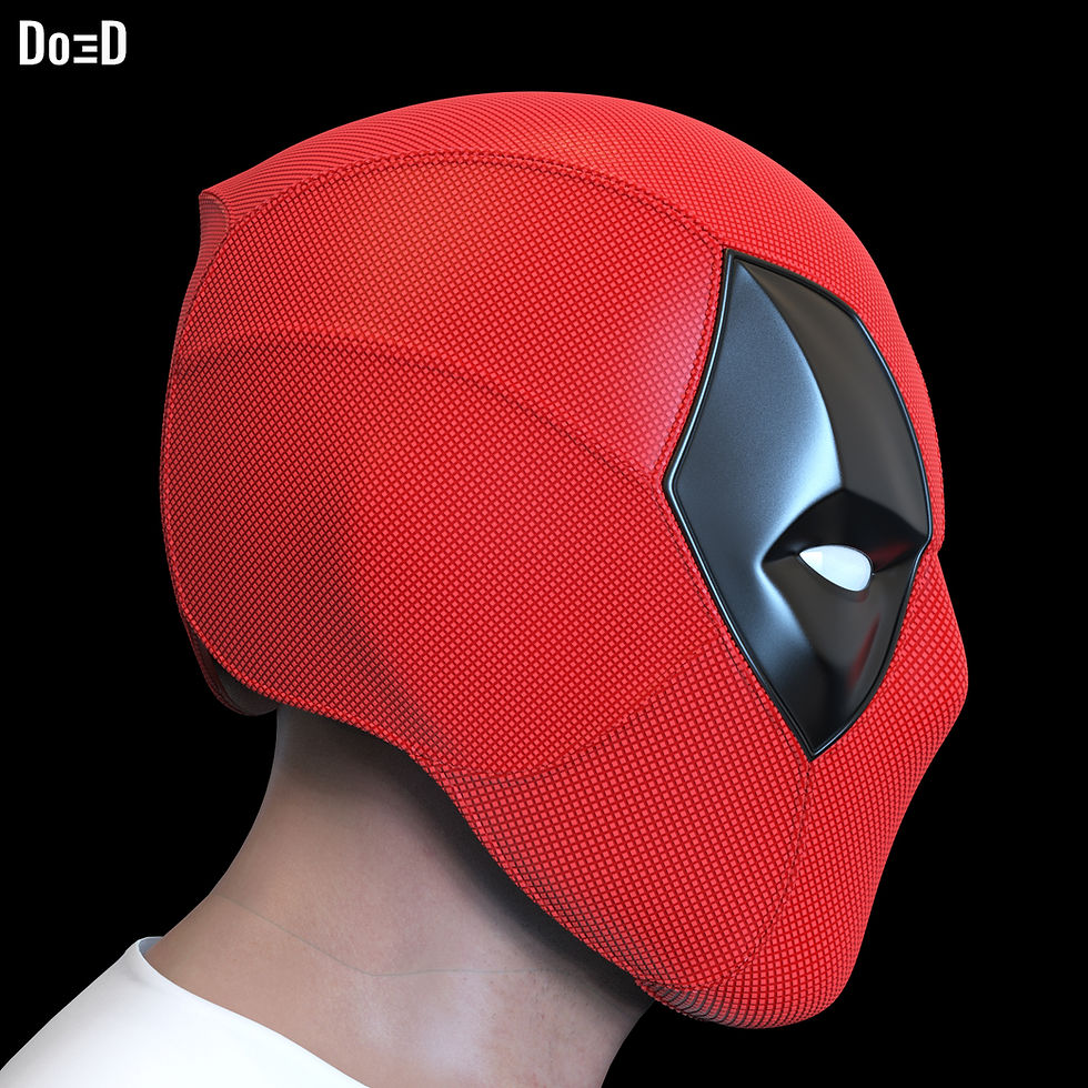 Thumbnail: Batpool 2 Helmet (Batman Deadpool) 3D Printable Model Print File STL #B902