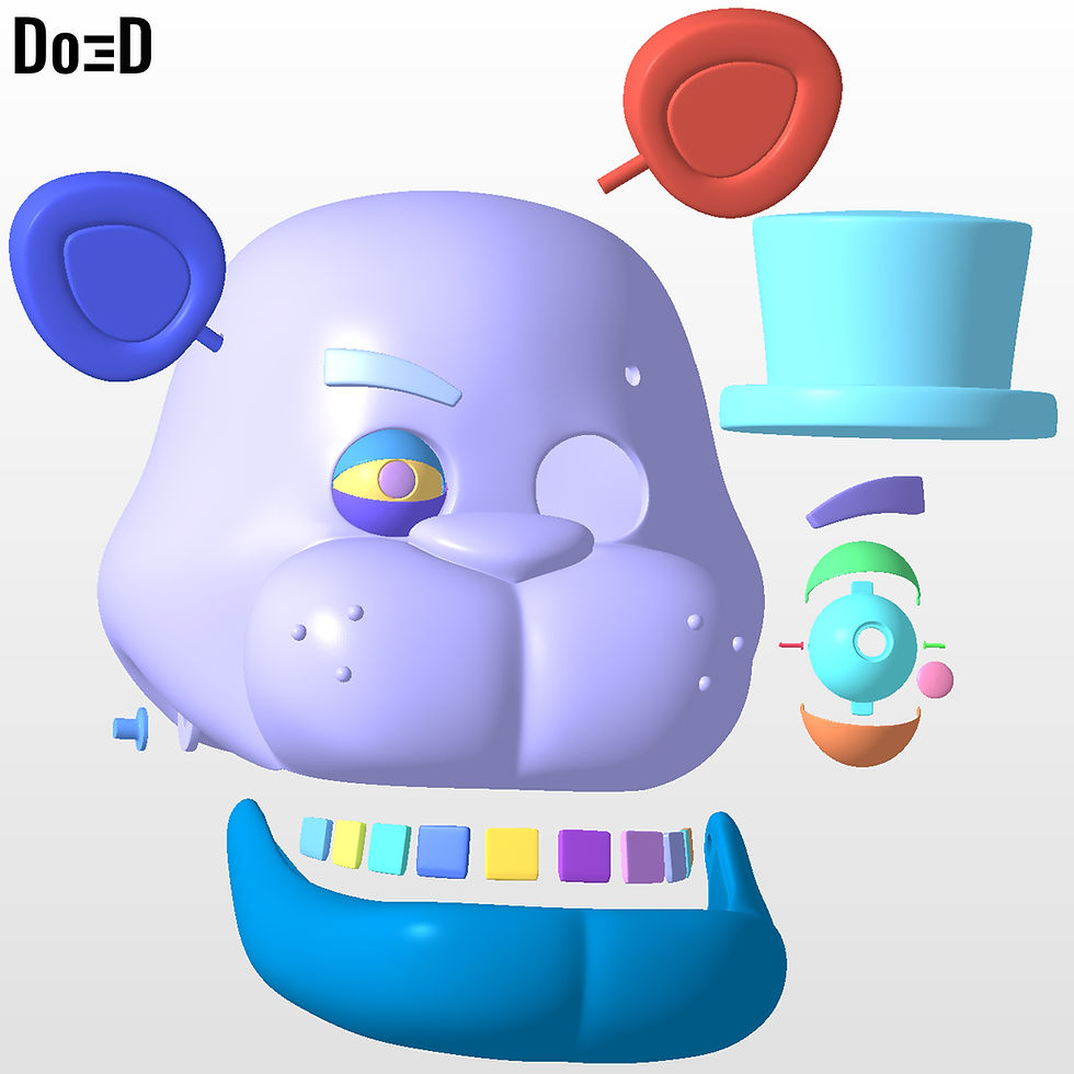 Thumbnail: Freddy Fazbear Helmet Five Nights at Freddy's | 3D printable model file #FF41