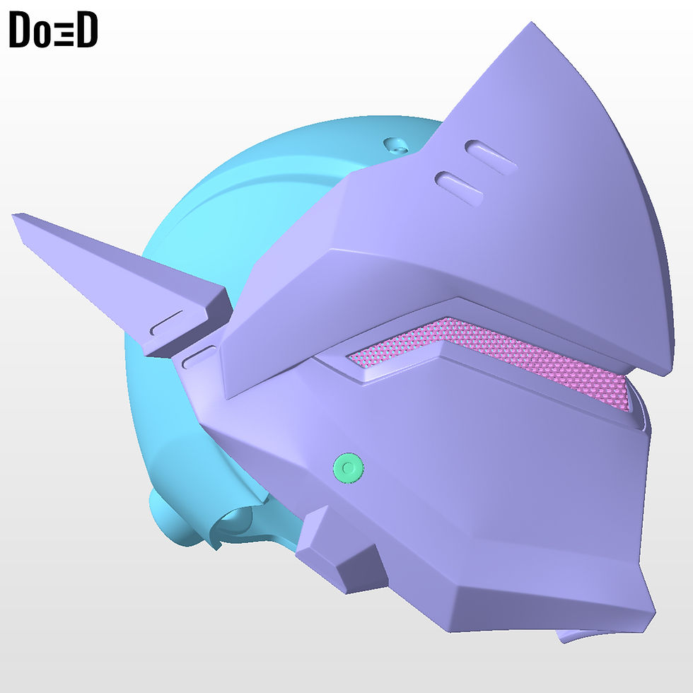Thumbnail: Genji OverWatch Helmet Mask  | 3D Model Project #1261