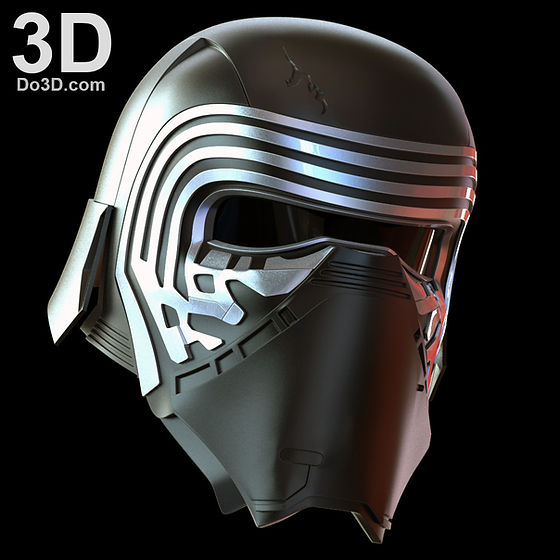 Kylo Ren Helmet from Star Wars VII: The Force Awakens | 3D Model