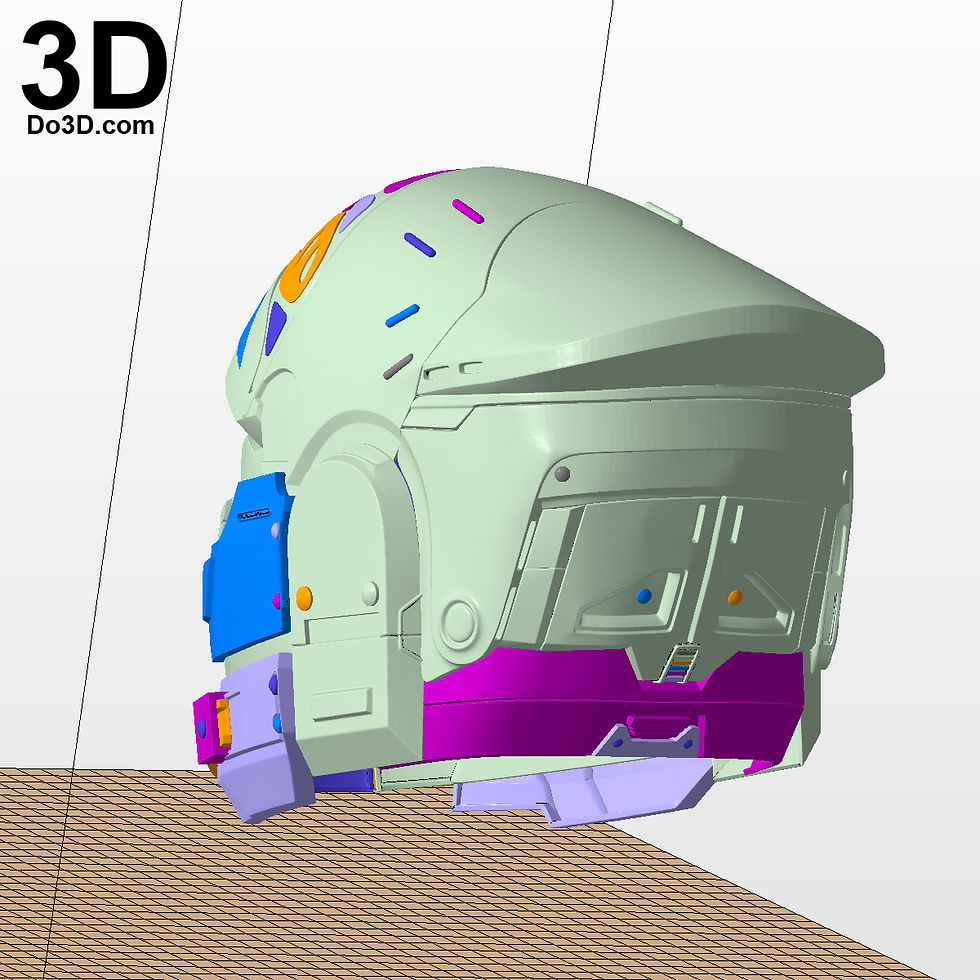 Thumbnail: Iron Breed Great Helm Titan Destiny Helmet | 3D Printable Model #2229