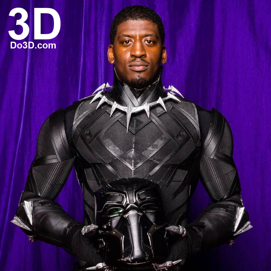 Thumbnail: Black Panther Civil War Armor | 3D Printable Model Project #961