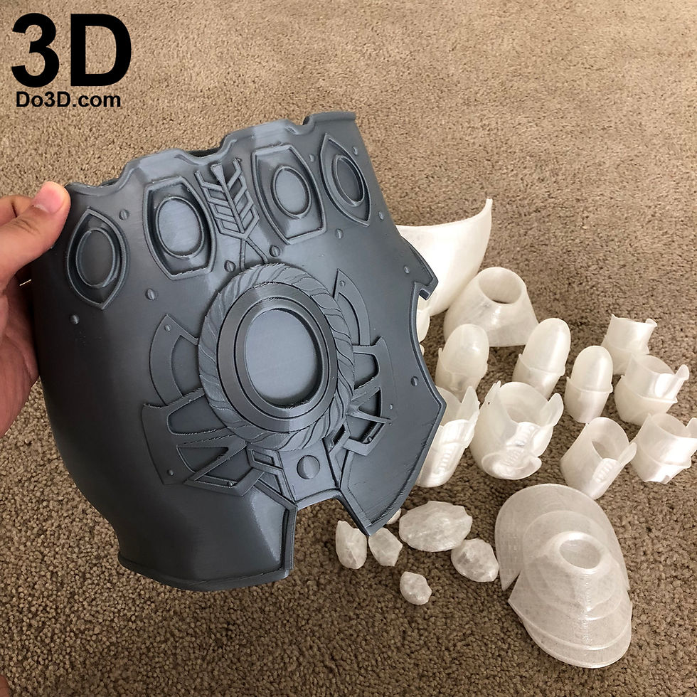 Thumbnail: Thanos Infinity Gauntlet Forearm & Glove D23 | 3D Model Project #3944