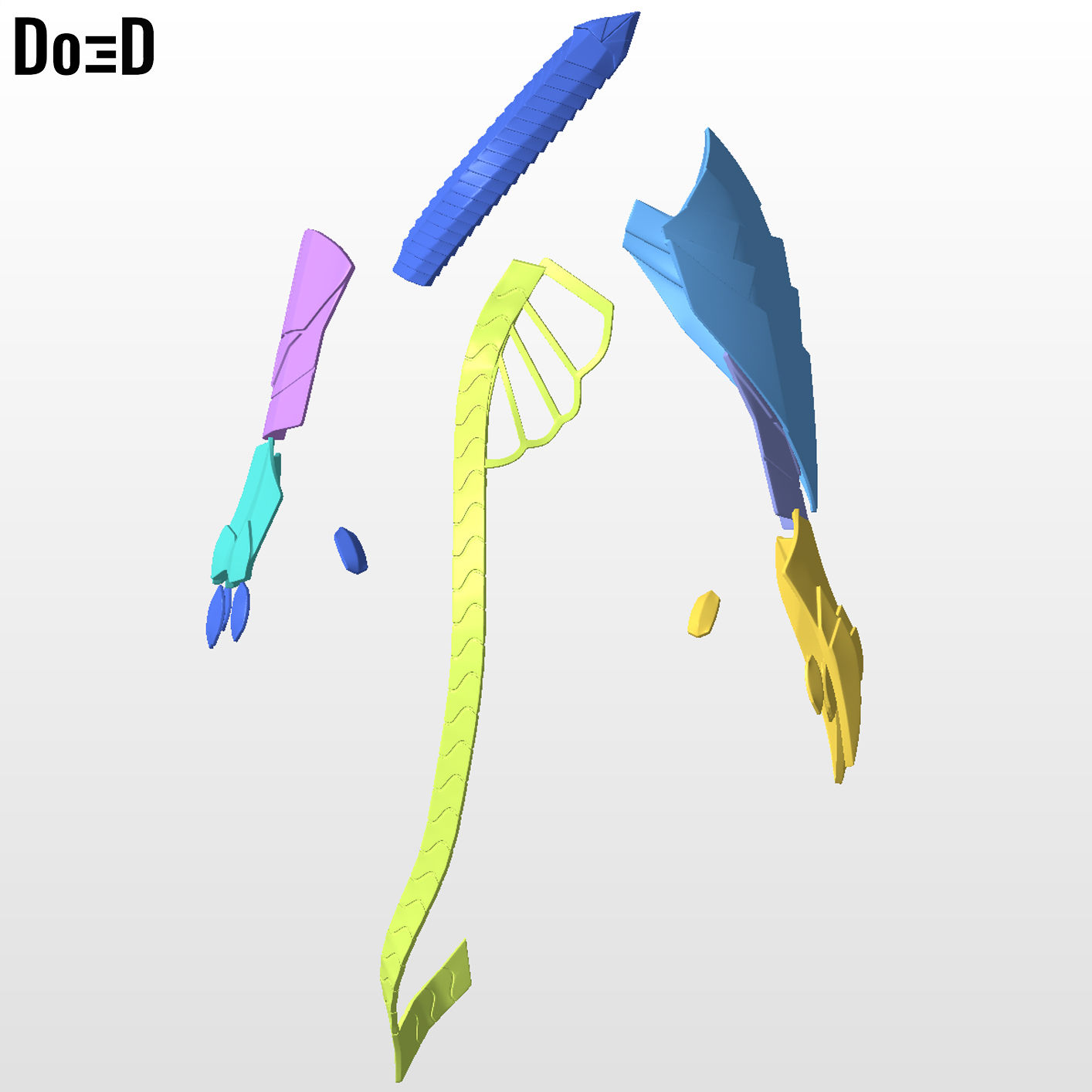Hawkman Gauntlets + Straps only | 3D Printable Model #H222