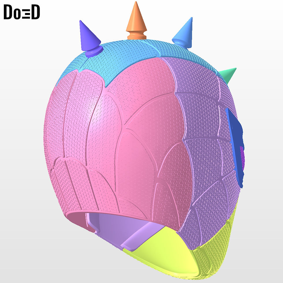 Thumbnail: Iron Spider Punk Helmet Spider-man 3D Printable Model STL #ZP35