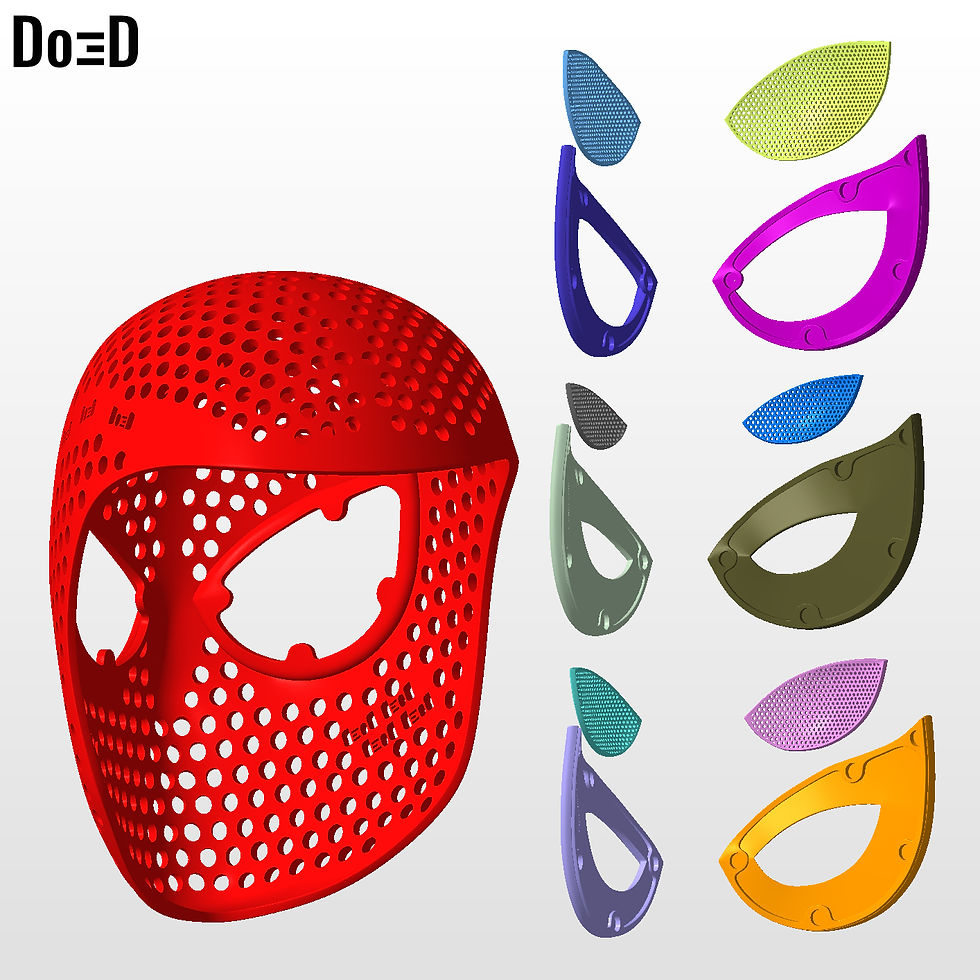 Thumbnail: Spider-Man Homecoming Mask Face Shell Helmet Cowl | 3D Printable Model STL #1760