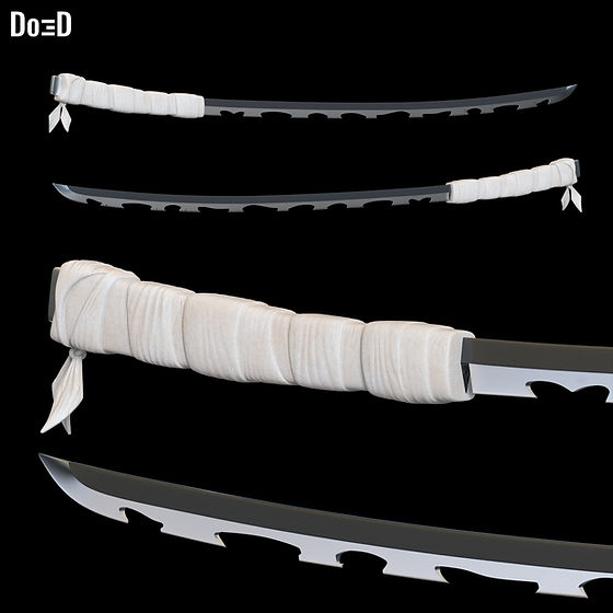 Katana Demon Slayer Inosuke Hashibira Sword | 3D Printable Model