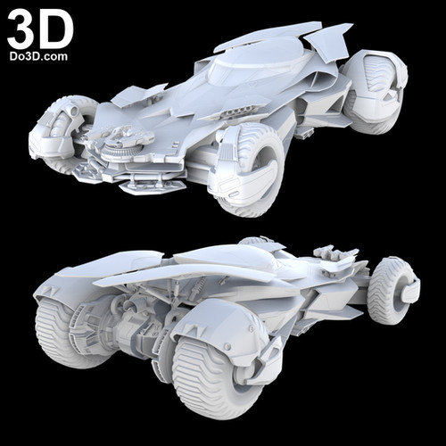 Batmobile Bat Car Batman v Superman BVS DOJ | 3D Printable Model ...