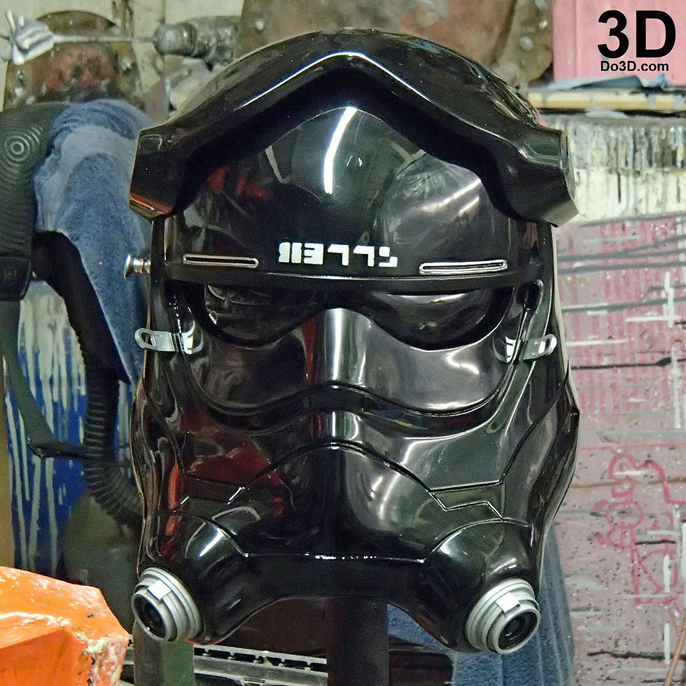 Thumbnail: Tie Pilot Helmet from Star Wars VII: The Force Awakens  | 3D Printable Model #34
