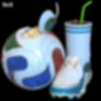 Thumbnail: World Cup Snack Combo Popcorn Bucket & Drink Container Messi Cleats 3D Model #WC
