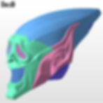 Thumbnail: Green Goblin Wazzup Smiling Helmet (Swappable) 3D Printable Model STL File #GGS5
