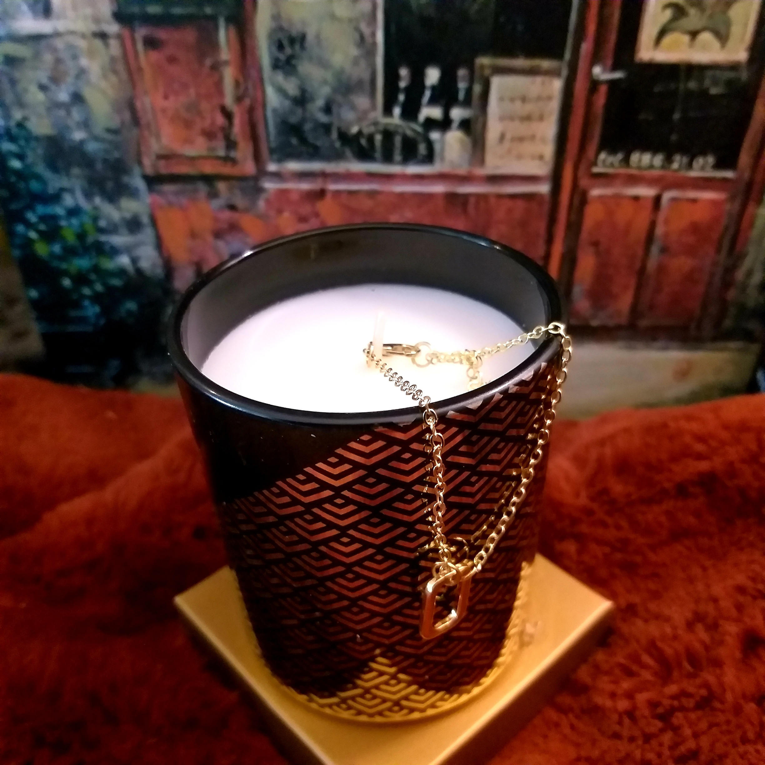 Luxus Duftkerze Maiglöckchen - Wald mit Armband