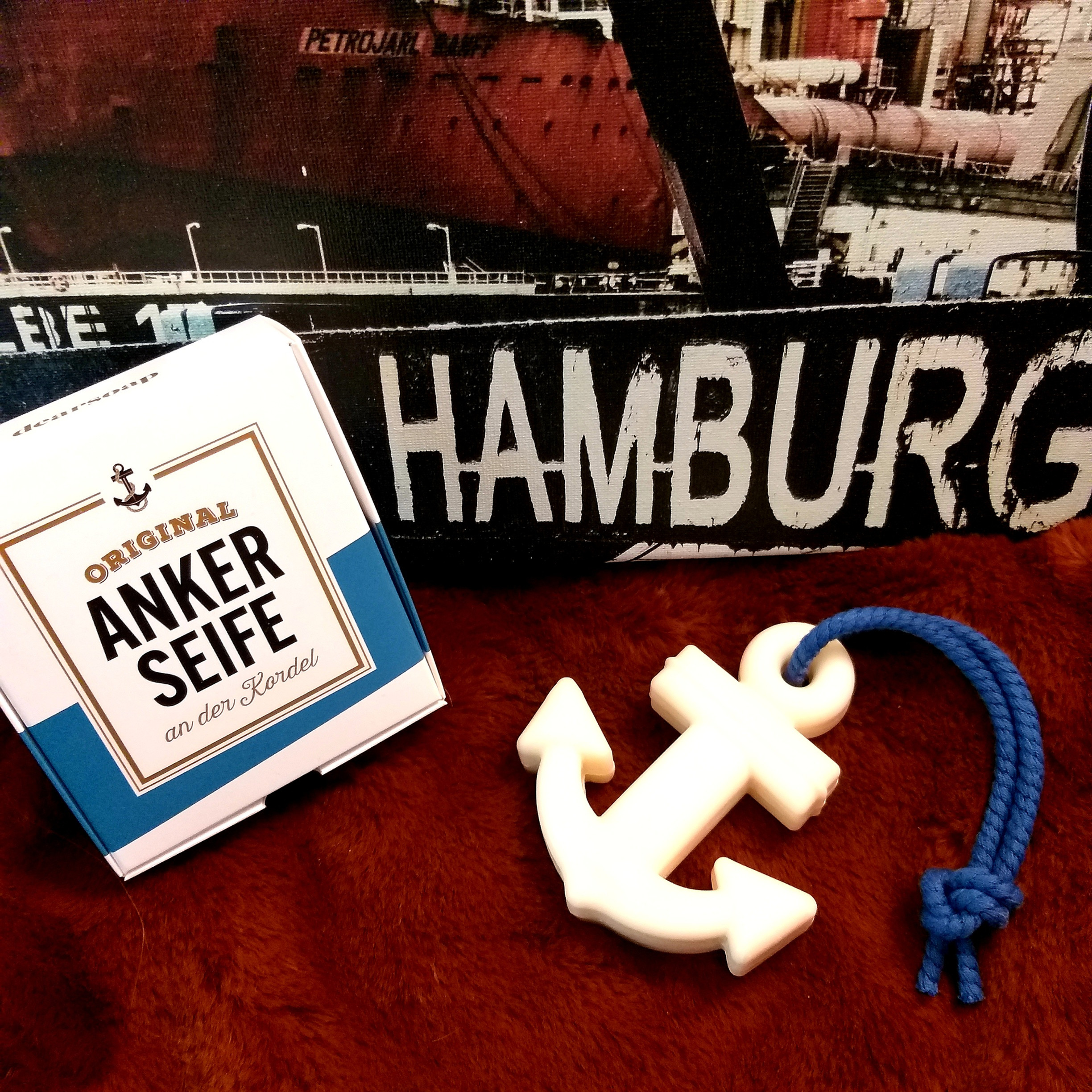 Anker Seife aus Hamburg mit Tau 100 Gr