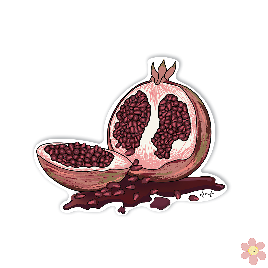 Bleeding Pomegranate Sticker