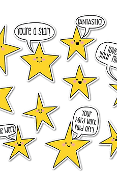 Congratulatory Stars Variety Sticker Pack