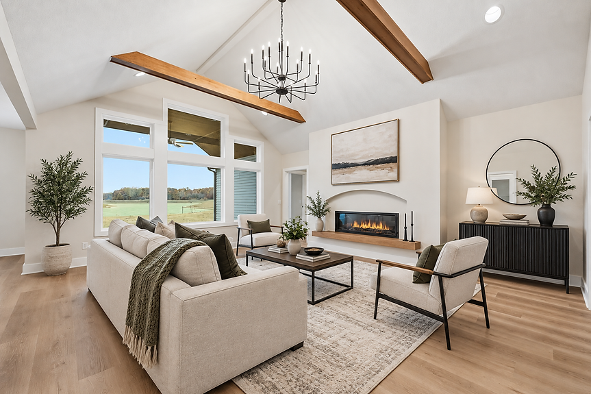 quality crafted homes - the willow - custom homes fort wayne - fort wayne homebuilder - great room