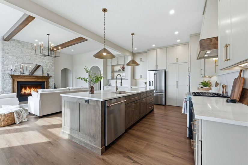 new home for sale - arneo - kitchen - family room - under construction - homes for sale Fort Wayne, Indiana - custom homes for sale - nice homes for sale - quality crafted homes - Stonehaven