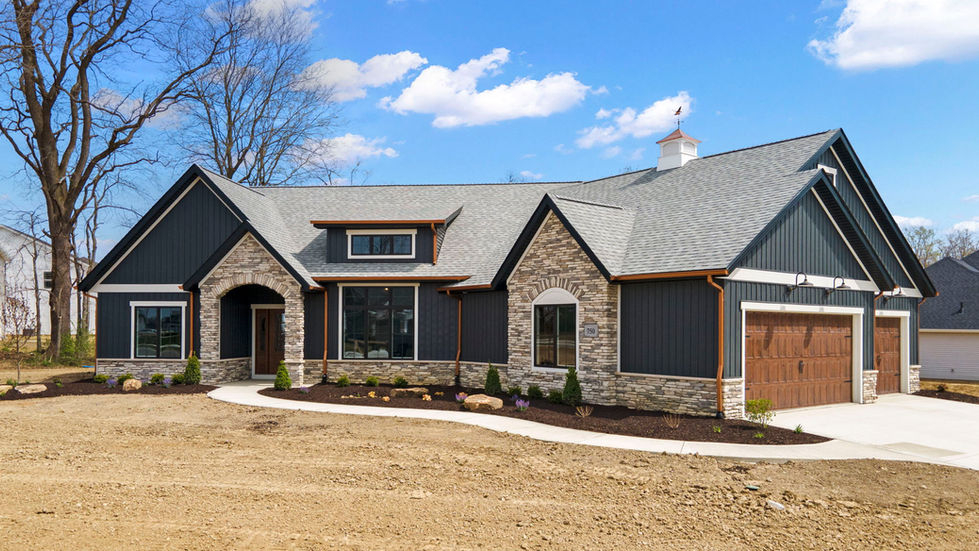 Custom Home - Ranch - Copper Gutters - Exterior - New Home - Home For Sale - Quality Crafted Homes