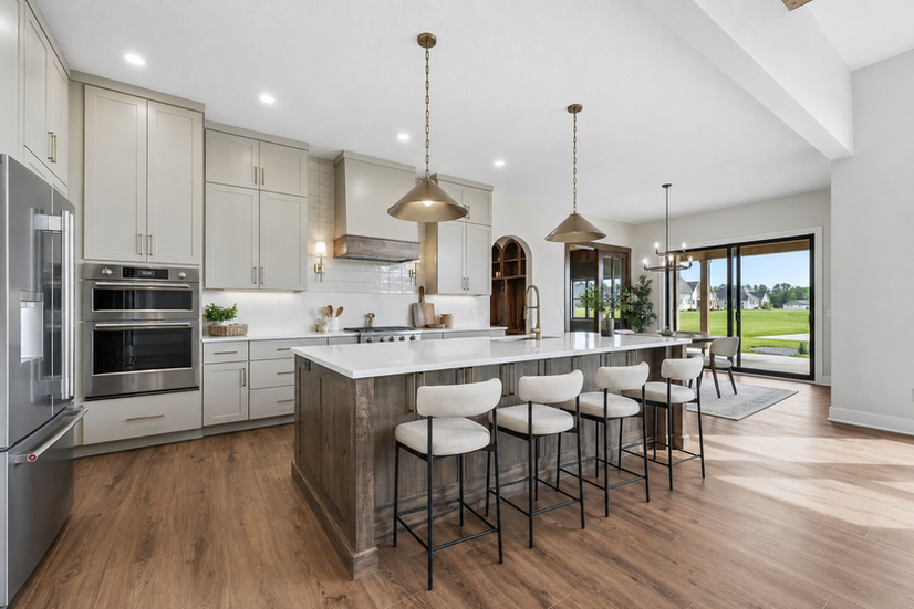 custom cabinetry - taupe kitchen - new home - new construction - quality crafted homes - Fort Wayne - Stonehaven