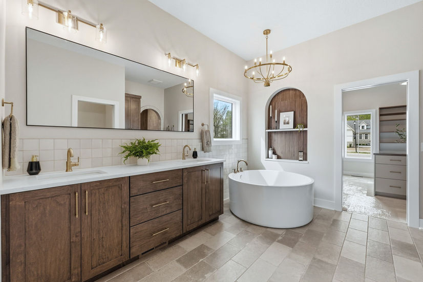 master bathroom - custom home - villages of arneo - arneo homes - home for sale - the Stonehaven - quality crafted homes