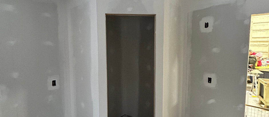 Bringing It All Together: Finishing a 150-Sheet Drywall Project on the Lake with Arch Carpentry.
