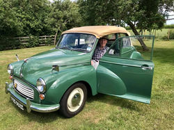 Restored Racing Green Morris Minor Convertible