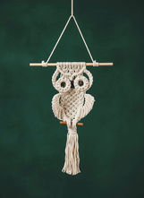Owl with Cinnamon Stick Art