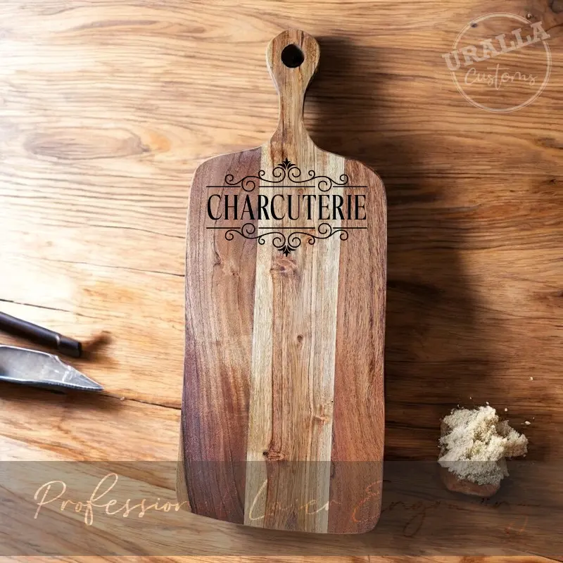 Thumbnail: Laser Engraved Acacia Wood Paddle Board