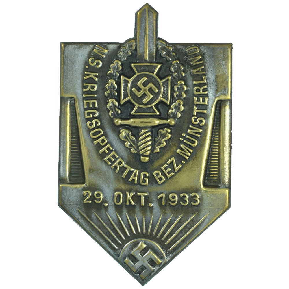 WW2 German Veterans Association Day Badge 29 October 1933