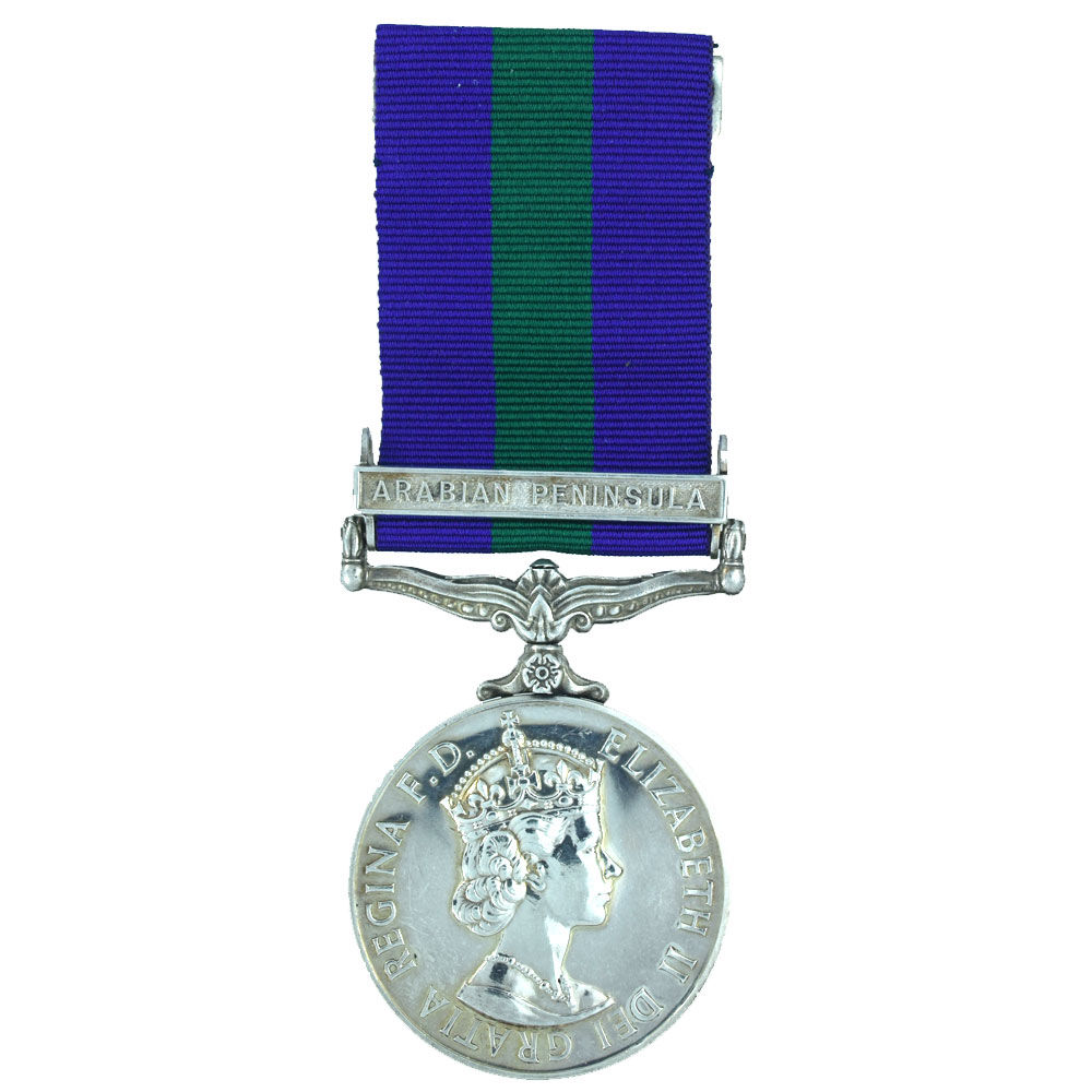 British GSM 1918-62, Clasp Arabian Peninsula, Trucial Oman Scouts