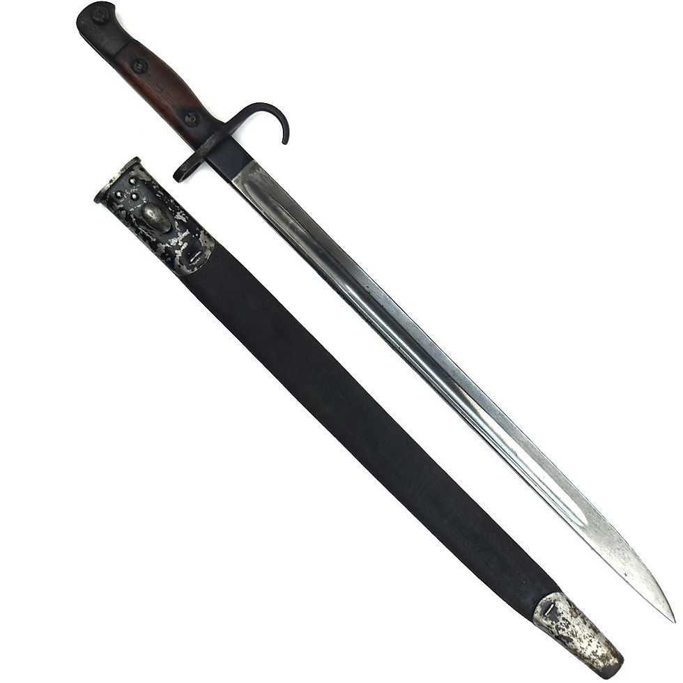 Thumbnail: A British 1907 Pattern Bayonet with Hooked Quillon, Argyles