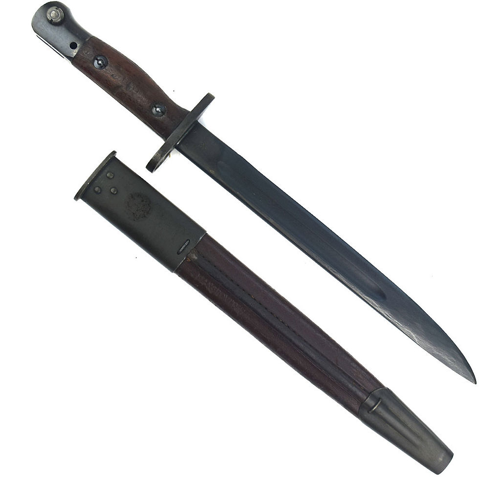 Thumbnail: An Australian WW2 MK1 Owen Bayonet, Orange Arsenals
