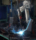 Welding robot at work