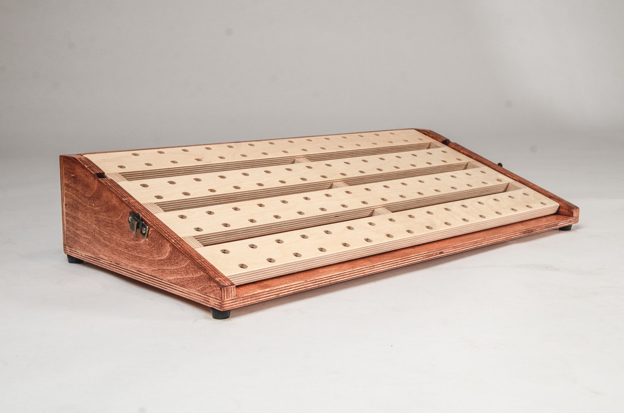 Suitcase Pedalboard - Custom Stain Finish