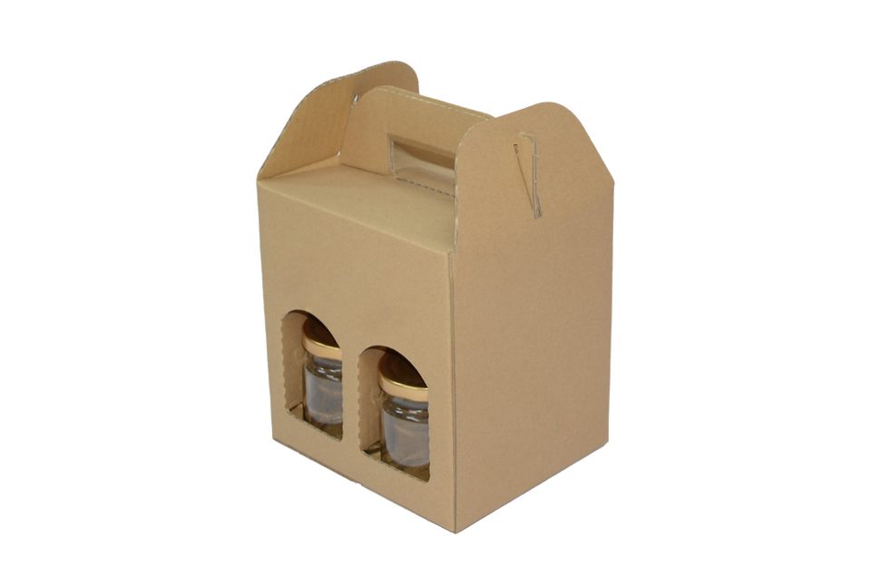 Clear-window retail visibility display box.