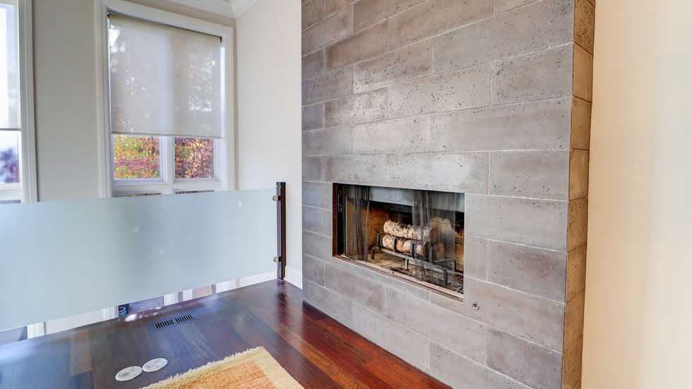 Lincoln Park Residence fireplace