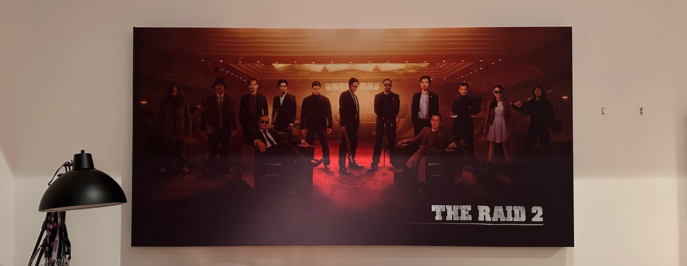 Printed acoustic panel for XYZ Films of one of their movies The Raid