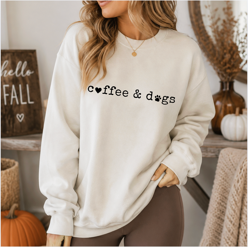 Thumbnail: COFFEE & DOGS DTF TRANSFER