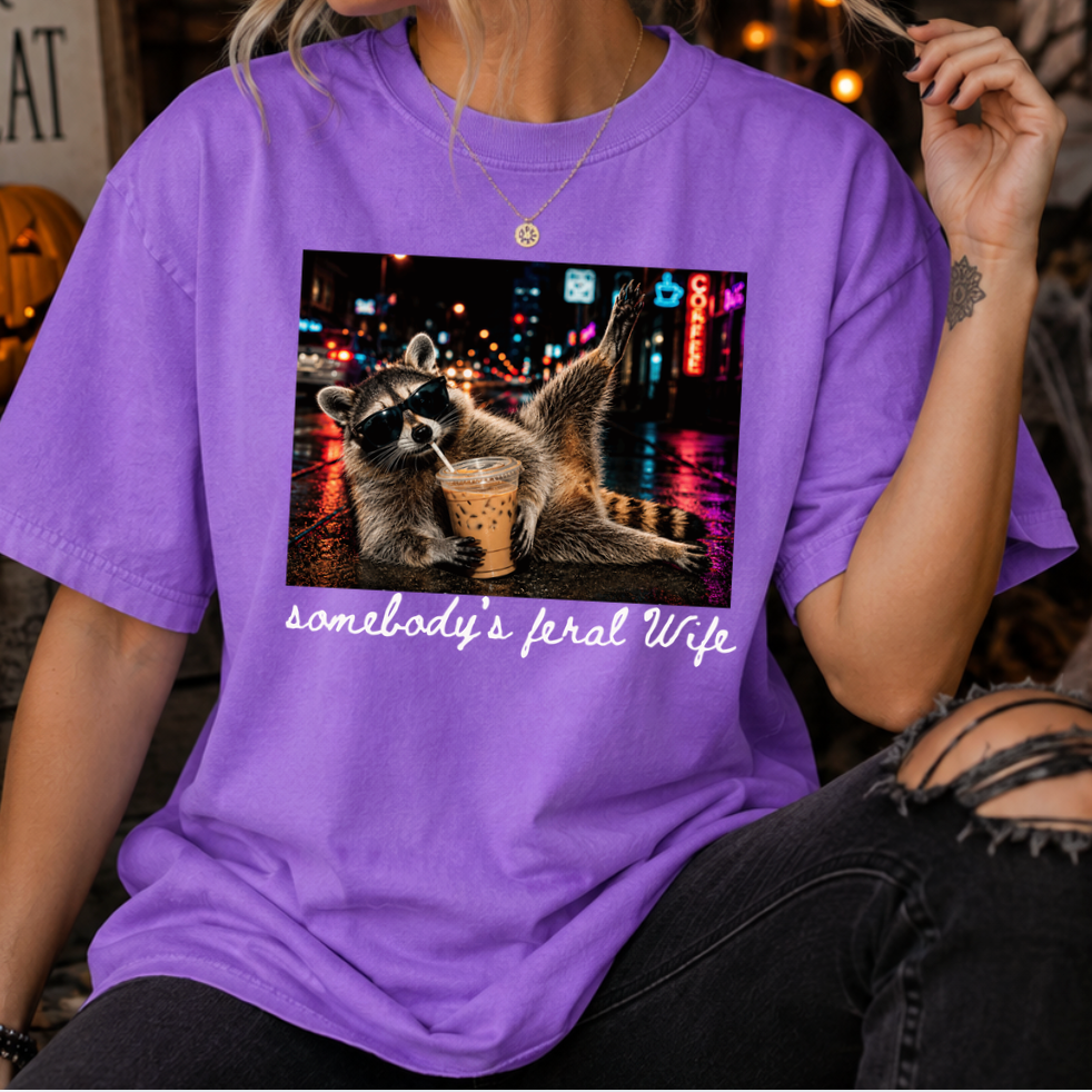 Someone's Feral Wife Comfort Colours Tee
