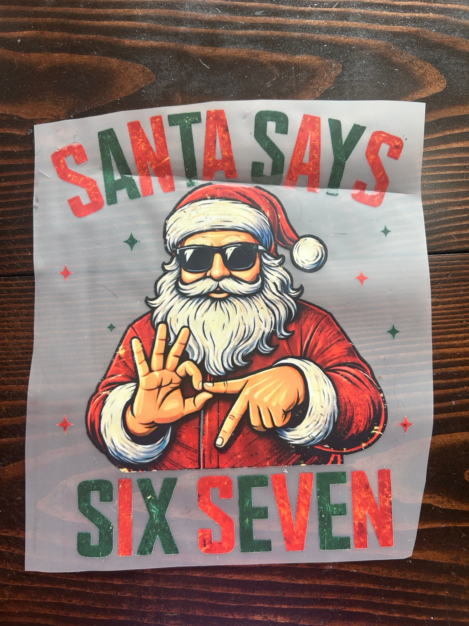 SANTA SAYS 67 YOUTH DTF TRANSFER