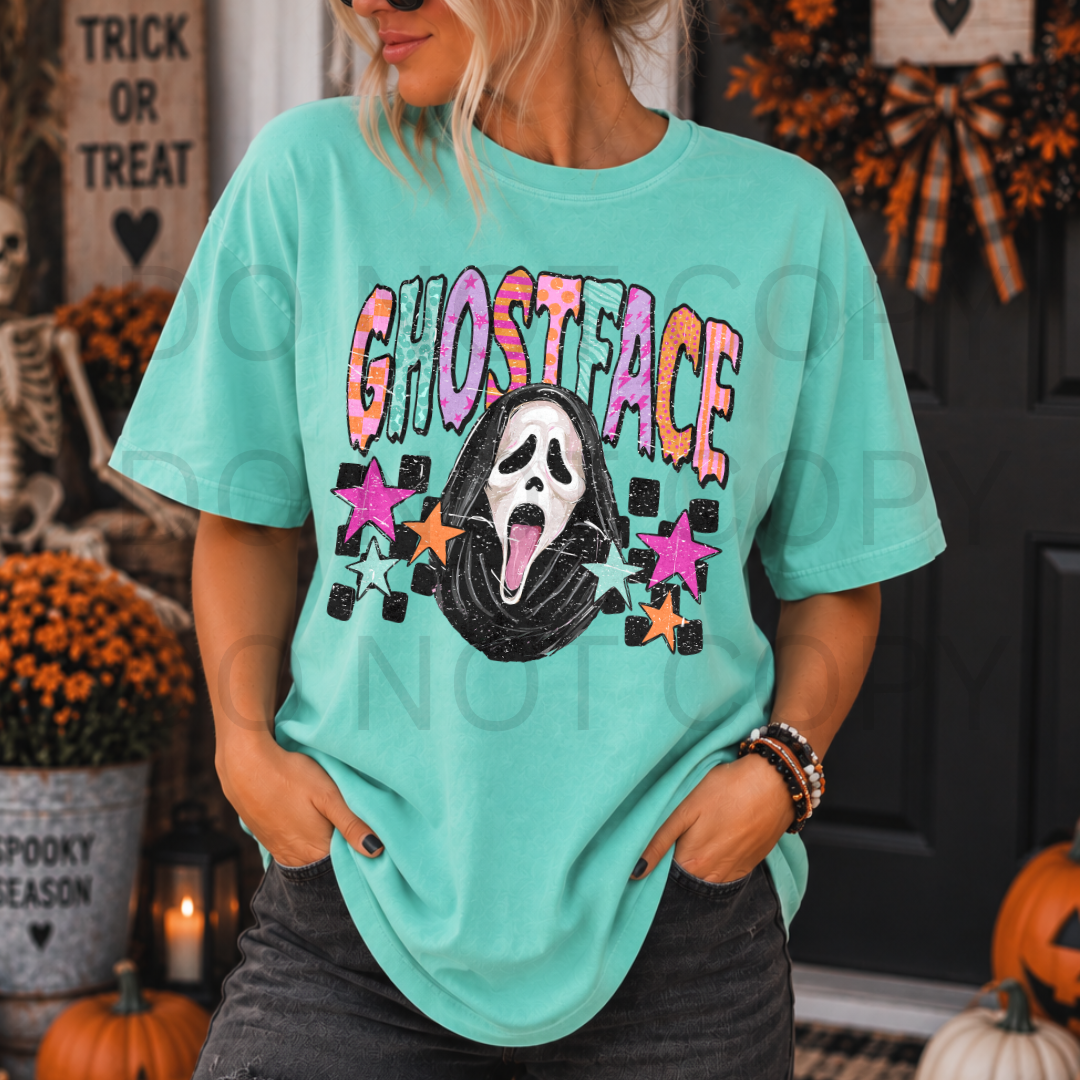 GHOSTFACE STAR DTF TRANSFER