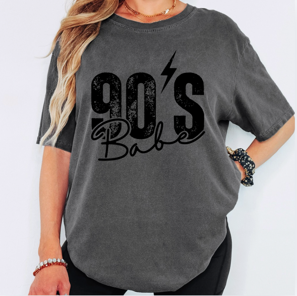 90's Babe Comfort Colours Unisex Tee
