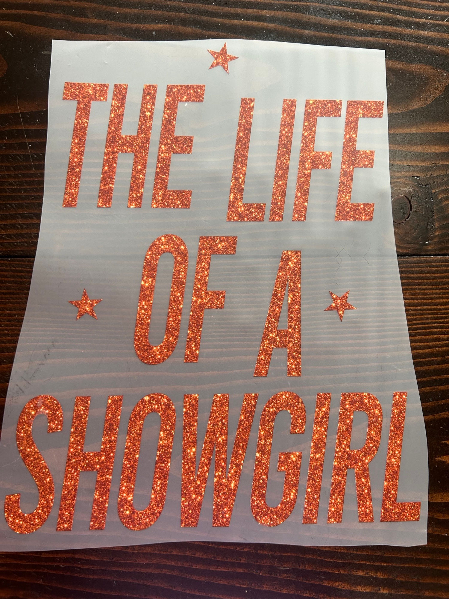 LIFE OF A SHOWGIRL DTF TRANSFER