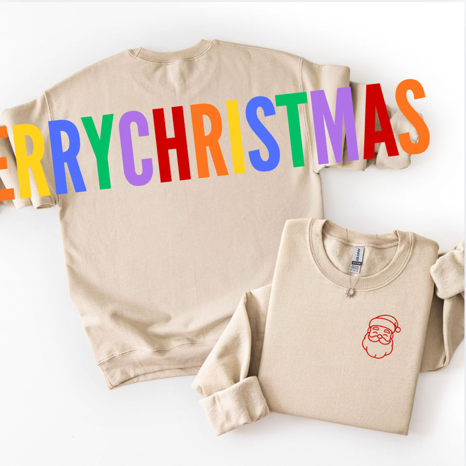 Thumbnail: Merry Christmas Gildan Crewneck Sweater
