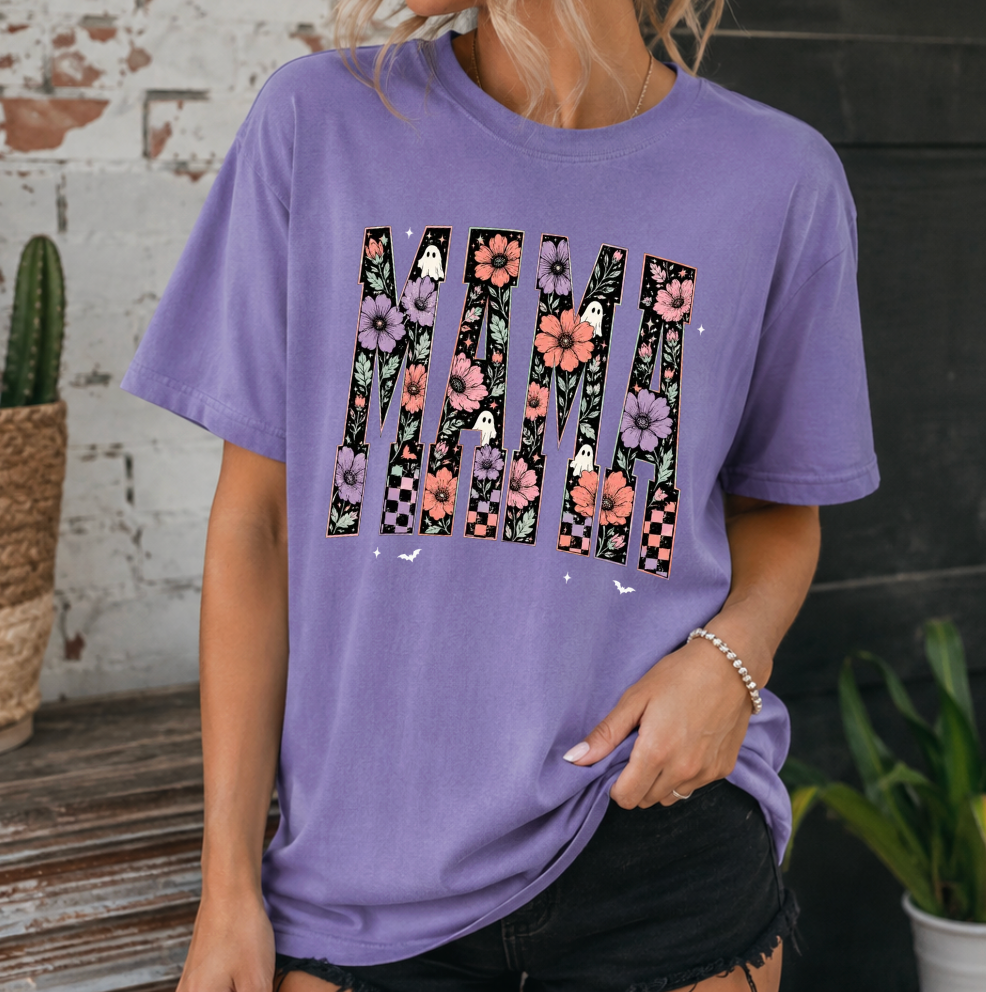 Halloween Mama Comfort Colours Tee