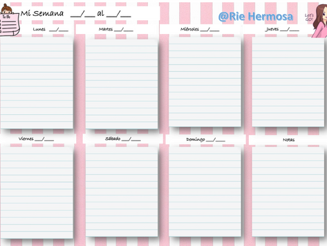 Planner para tu semana
