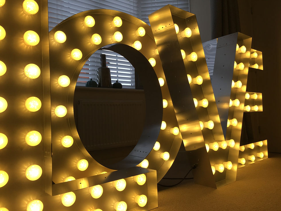 Thumbnail: XL Light Up 'LOVE' Marquee Letters + XL Lightbox Combo Special Offer
