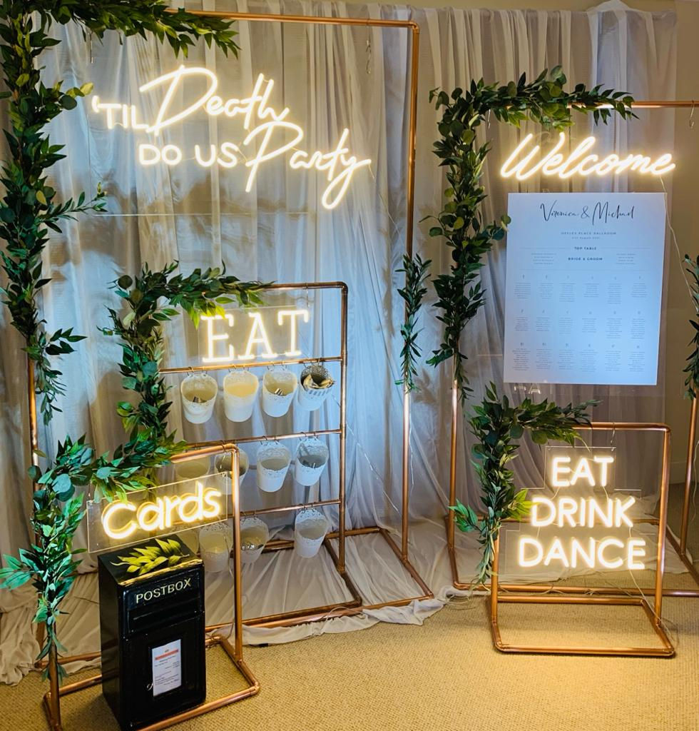 Thumbnail: Flex Neon Sign Package of 3 or 4 signs on copper frames